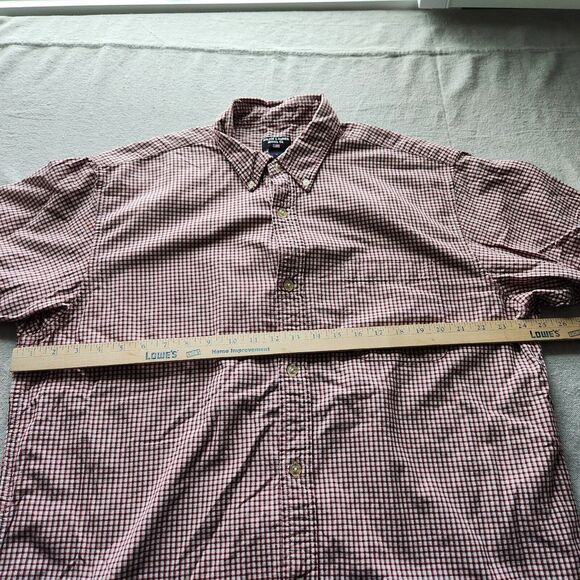 Ralph Lauren Jeans Shirt Mens XL Red Plaid Short Sleeve Button Down Cotton - Picture 7 of 11